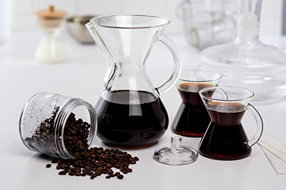 SERVER CHEMEX WITH GLASS HANDLE 3 or 6 CUPs
