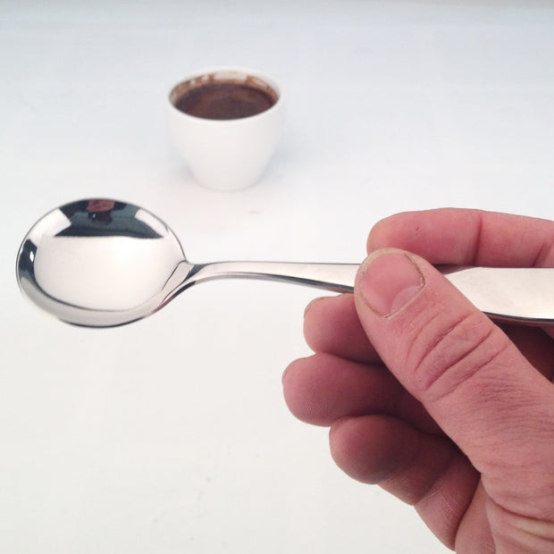 CUPPING SPOON SILVER STAINLESS - colher