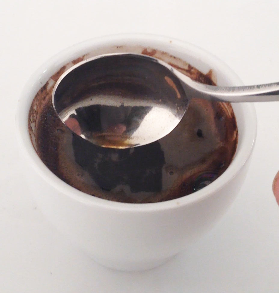 CUPPING SPOON SILVER STAINLESS - colher